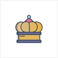 A crown icon on a white background vector