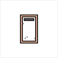 A phone icon on a white background vector