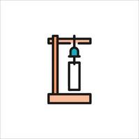 A bottle with a needle on it vector