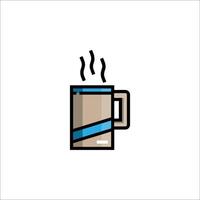Coffee mug icon illustration vector