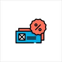 A box with a red sticker on it and a price tag vector