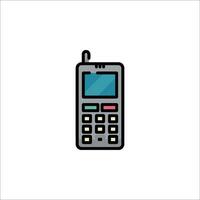 A cell phone icon on a white background vector