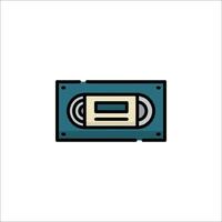An icon of a cassette player on a white background vector