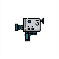 A camera icon on a white background vector