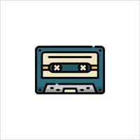 An icon of a cassette player on a white background vector