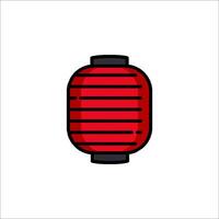 Chinese lantern icon vector