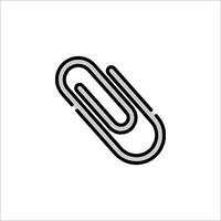A paper clip icon on a white background vector