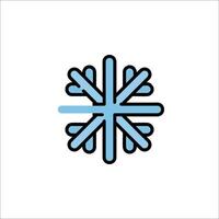A snowflake icon on a white background vector