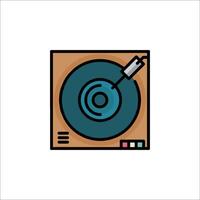 A turntable icon on a white background vector