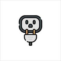 A plug icon with a face on it vector
