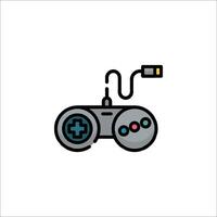 A game controller with a cable connected to it vector