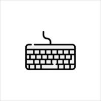 Computer keyboard icon illustration vector