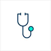 A stethoscope icon on a white background vector