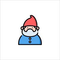 Gnome icon in a flat style vector