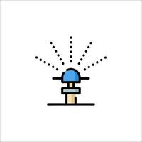 A blue light bulb with a star on top vector