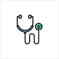 A stethoscope icon on a white background vector