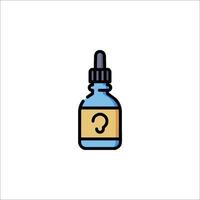 A bottle with a question mark on it vector
