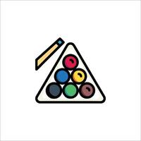A triangle with paint and a pencil in it vector