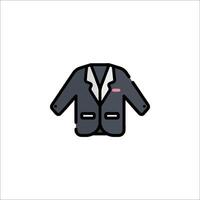 A black suit with a pink tie on it vector