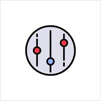 A circle with four different colored dots on it vector