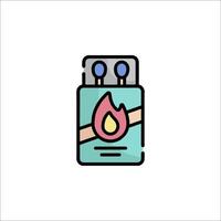 A lighter with a flame icon on a white background vector