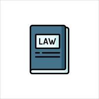 Law book icon illustration vector