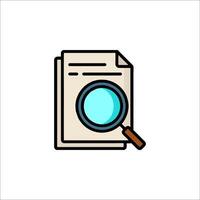 Magnifying glass icon on white background vector