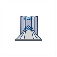A building with a tower on top of it vector