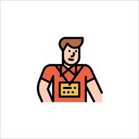 A man with a camera in his hand vector