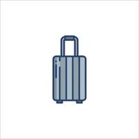 A suitcase icon on a white background vector