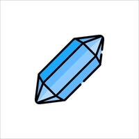 A blue diamond icon on a white background vector