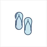 Flip flops icon isolated on white background vector