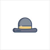 A hat icon on a white background vector