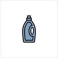 A bottle of liquid detergent icon on a white background vector
