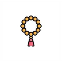A rosary icon on a white background vector