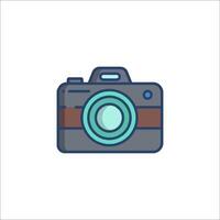 A camera icon on a white background vector