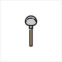A hammer icon on a white background vector