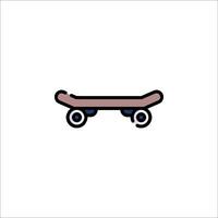 A skateboard icon on a white background vector