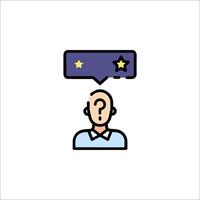 A man with a question mark above his head vector