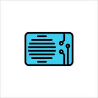 A circuit board icon on a white background vector