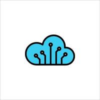 Cloud computing icon illustration vector