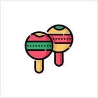 Two colorful lollipops on a white background vector