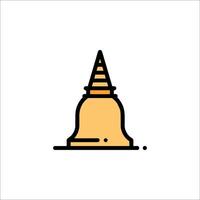 A buddhist temple icon on a white background vector