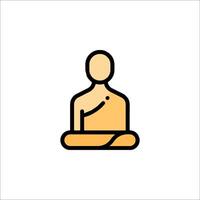 A buddha icon on a white background vector