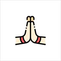 A hand with two fingers up in the air vector