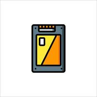 A memory card icon on a white background vector