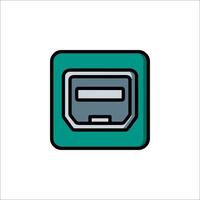 A computer icon on a white background vector