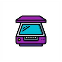 A printer icon on a white background vector