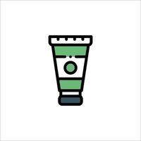 A tube of toothpaste on a white background vector