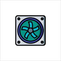 A fan icon on a white background vector